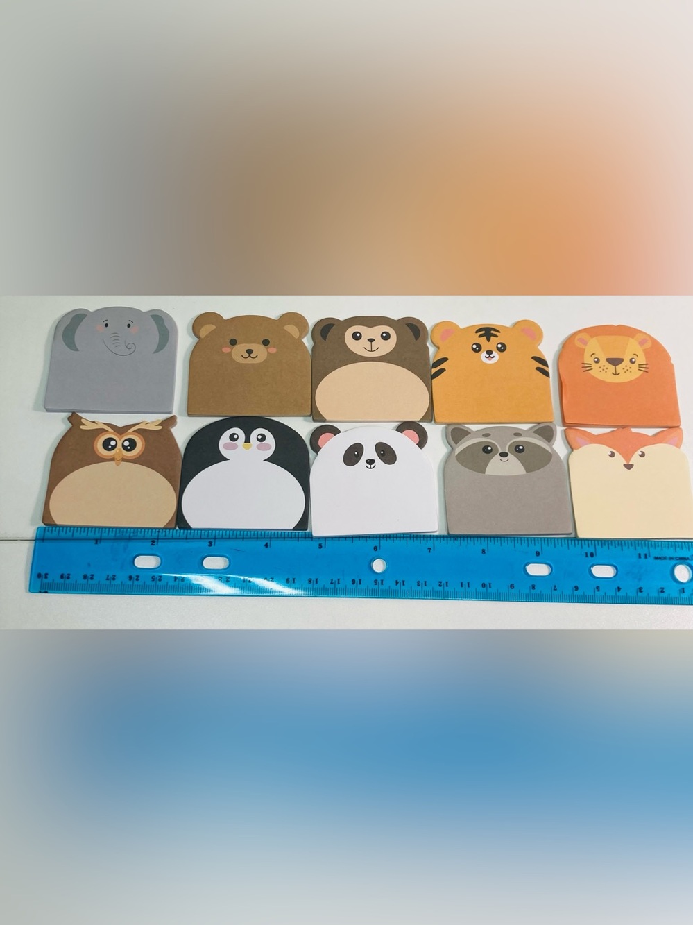 NEW 10 Mini Pads (20 sheets each) Wild Pals Post-It Cute Kawaii Sticky Notes